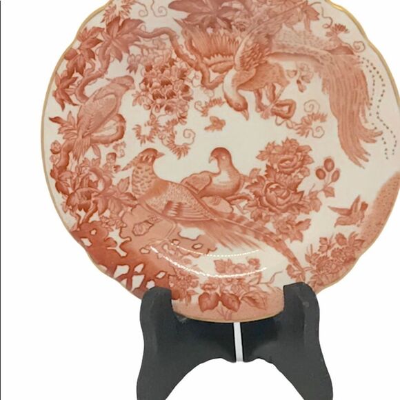 Royal Crown Derby Red Aves China Teacup Saucer - Picture 8 of 14